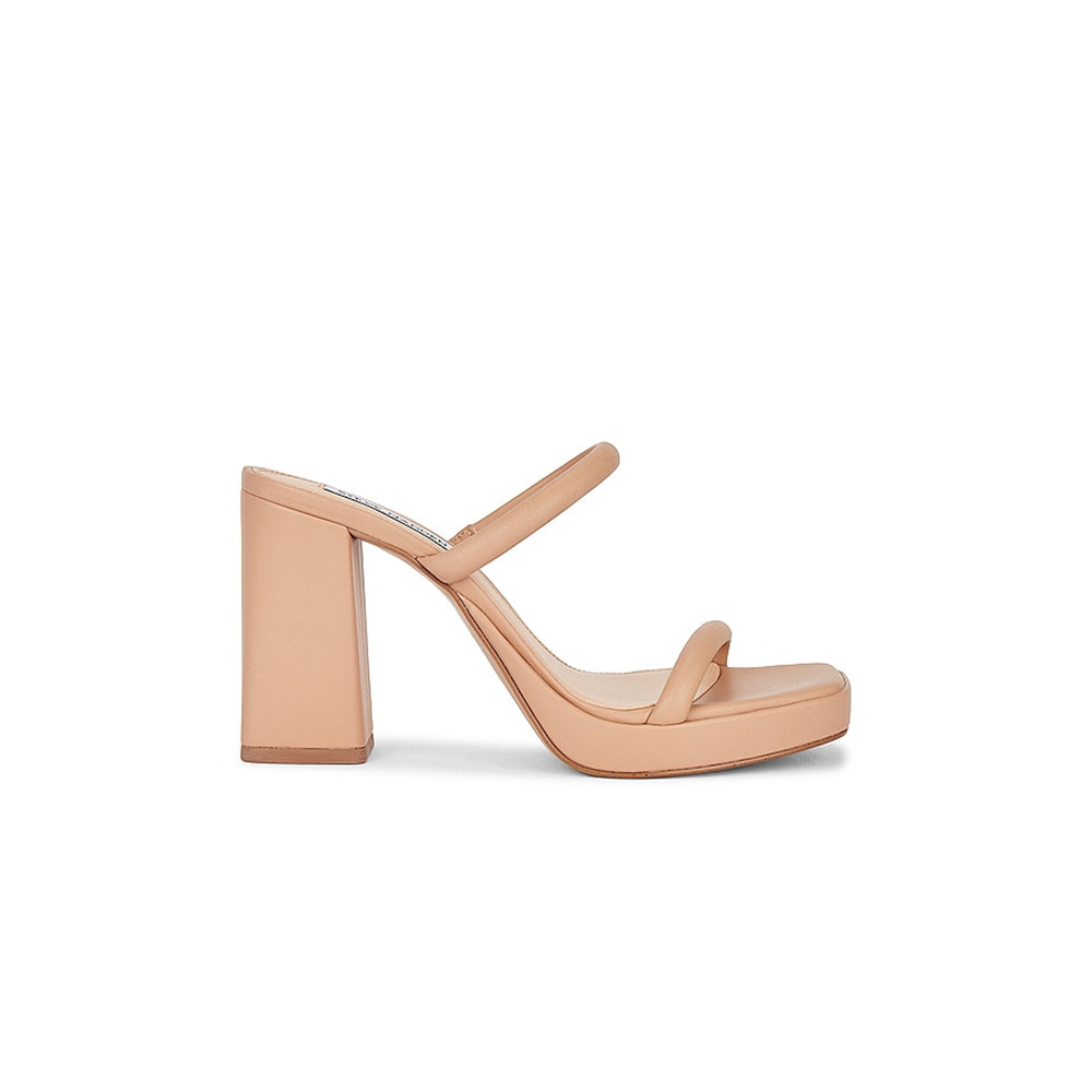 Jeffrey Campbell 'Magda' Tan Leather Platform Mule Size 7